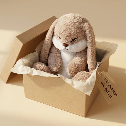 Grumpy Bunny Plush